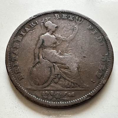 🌹外币初藏🌹🐯2026年第1场  每周二四六晚8️⃣点 接代拍 英国1831年威廉四世一便士 大铜币 b