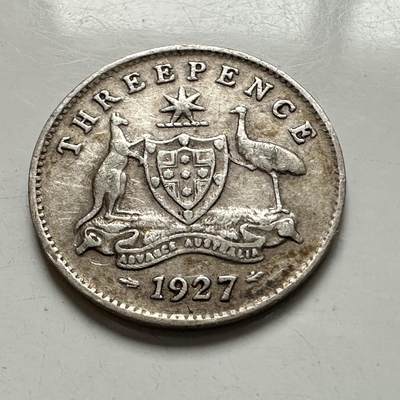 🌹外币初藏🌹🐯2026年第1场  每周二四六晚8️⃣点 接代拍 - 澳大利亚1927年三便士银币