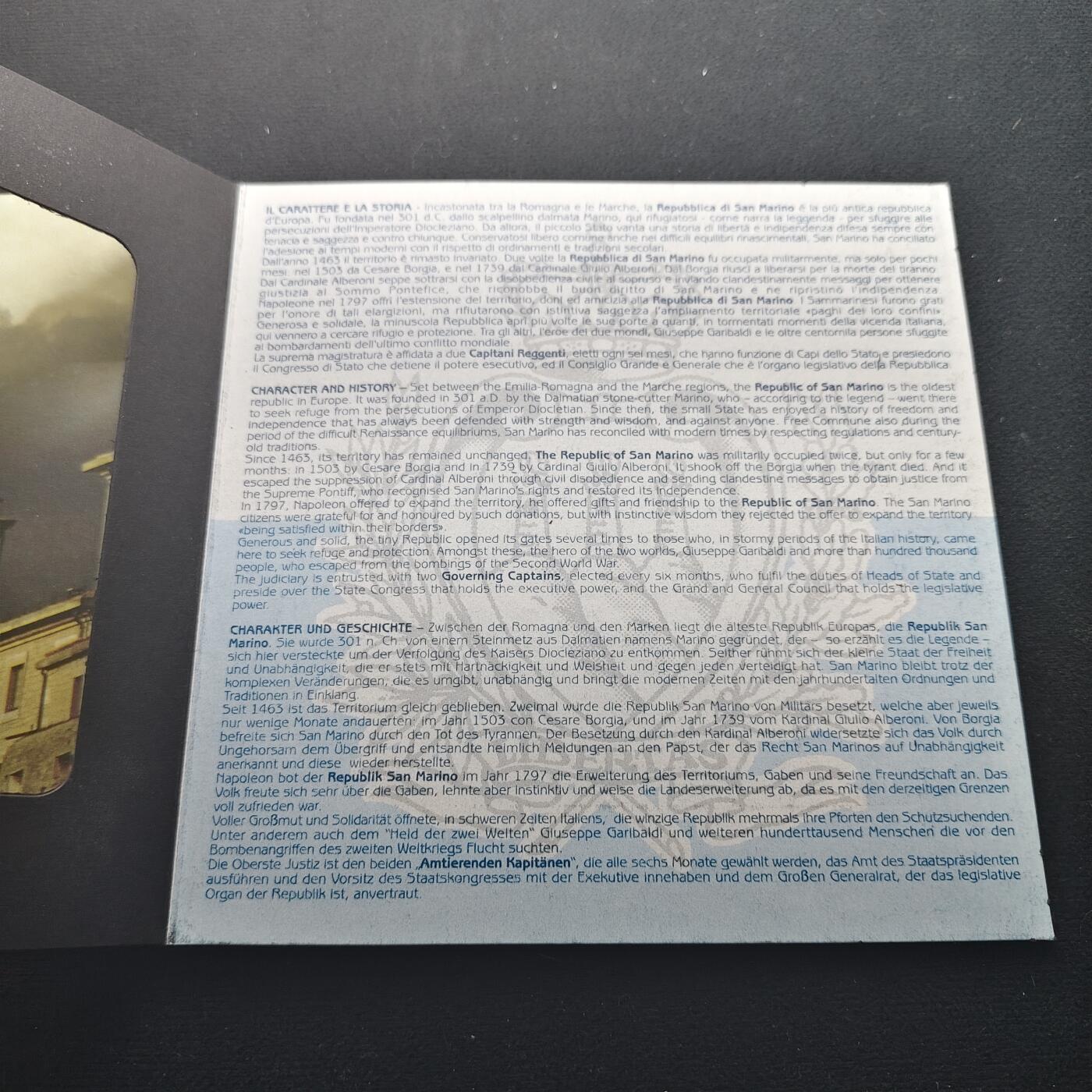 【全场包邮】纯粹捡漏拍491场（免费代拍第28场） 圣马力诺2003年官方封装套币-含5欧元独立宽容自由（32毫米18克）纪念银币