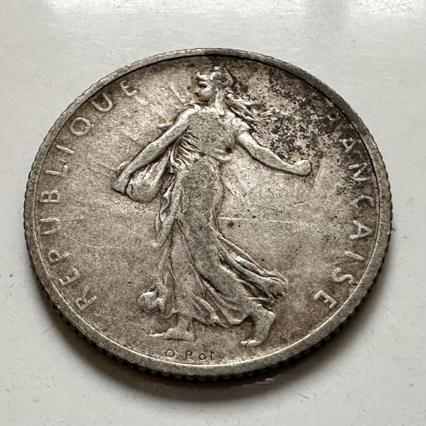 🌹外币初藏🌹🐯2026年第1场  每周二四六晚8️⃣点 接代拍 法国1908年一法郎银币