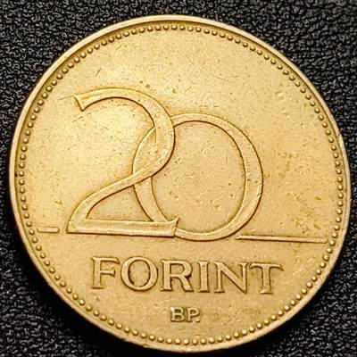 泉币菌-第157场-跨年欢乐场（特修改截拍时间为23:30分） - 鸢尾花 匈牙利1994年20福林銅镍锌硬币 26.3毫米 6.9克