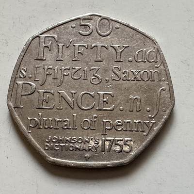 🌹外币初藏🌹🐯2026年第1场  每周二四六晚8️⃣点 接代拍 - 英国2005年50便士纪念币 b