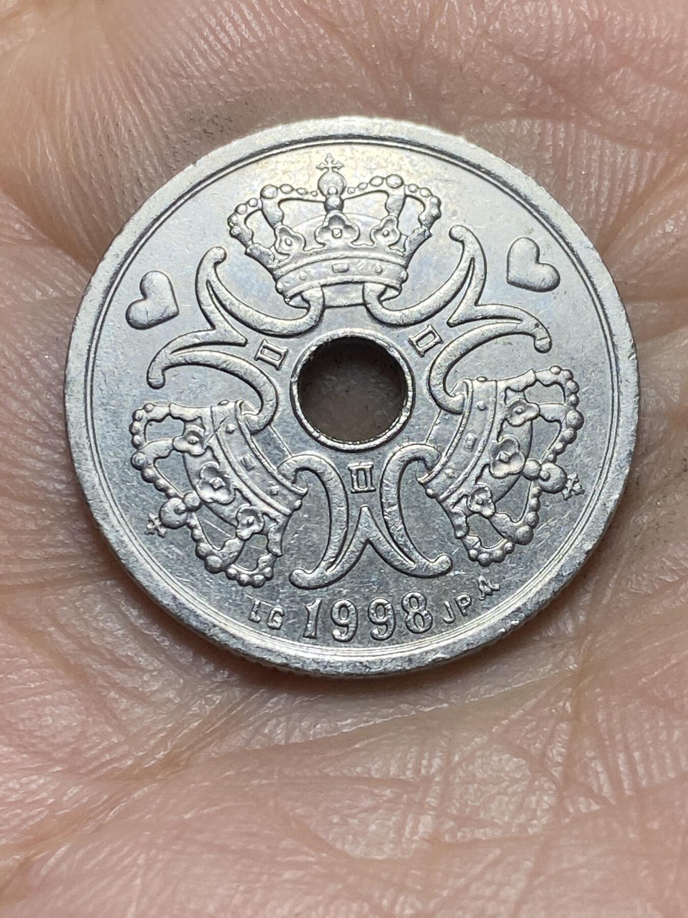 2026年第二场(总第一百七十一场）外国好品散币场(免佣金) 丹麦🇩🇰1998年2克朗(玛格丽特二世，LG; JP; A版)