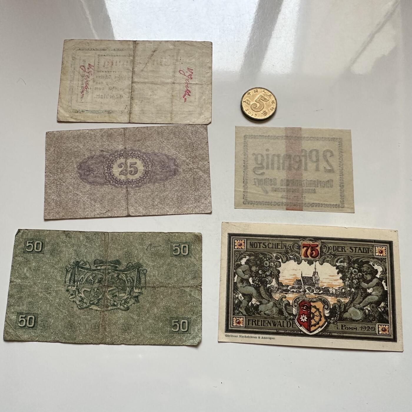 🌹外币初藏🌹🐯2026年第1场  每周二四六晚8️⃣点 接代拍 德国一战时期紧急币—15