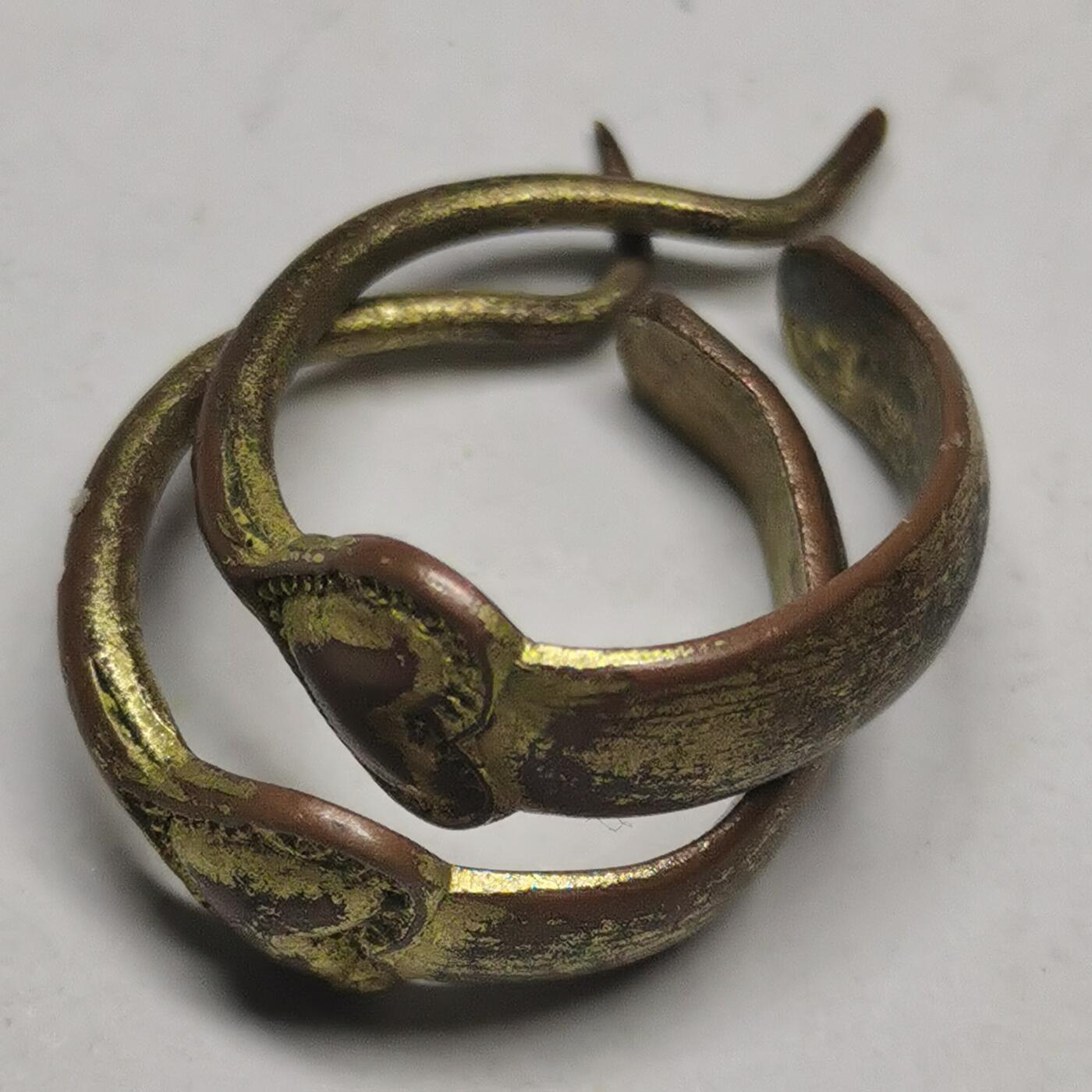 杂件专场92期 清末民国时期鎏金耳环一对，带款