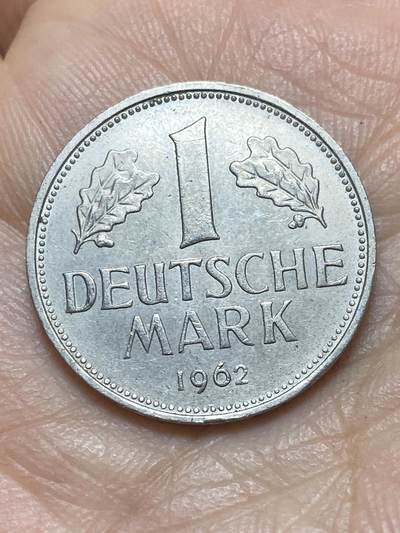 2026年第二场(总第一百七十一场）外国好品散币场(免佣金) - 德国🇩🇪1962年1德国马克(J标，汉堡造)