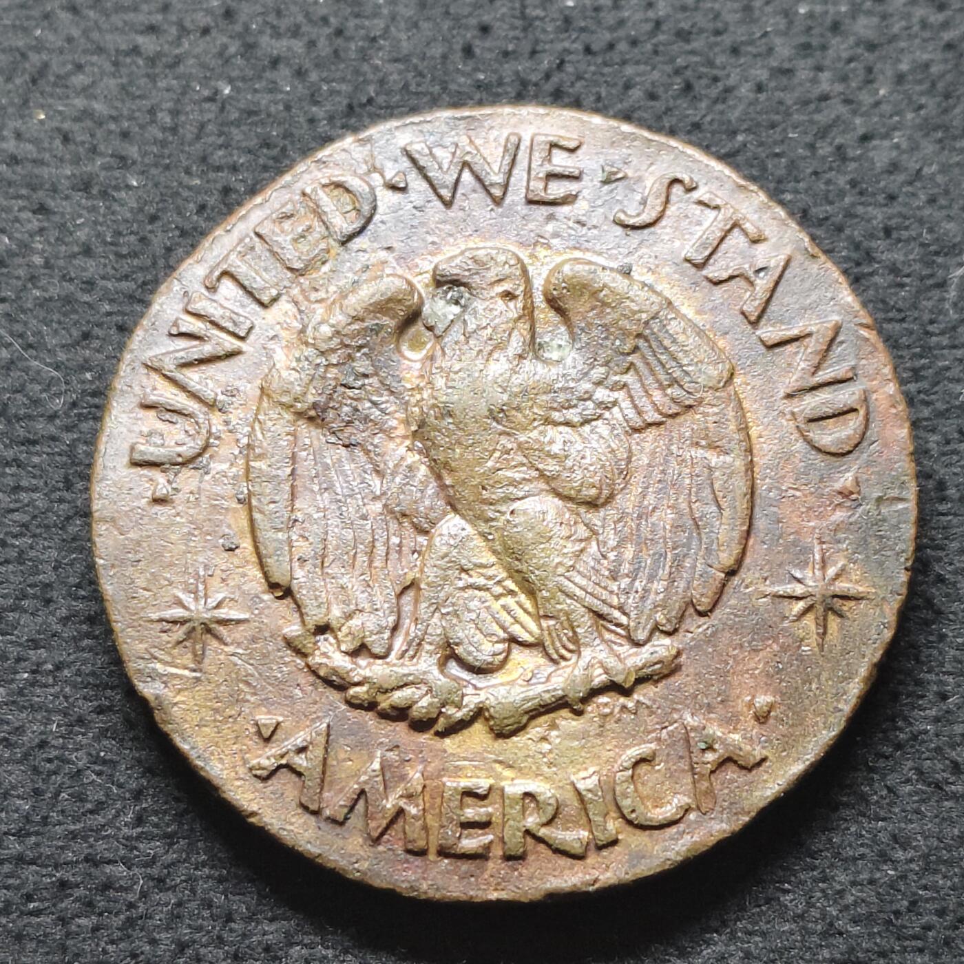 【全场包邮】纯粹捡漏拍490场（免费代拍第27场） 【纪念章】英国圣乔治屠龙/美国鹰徽纪念铜章