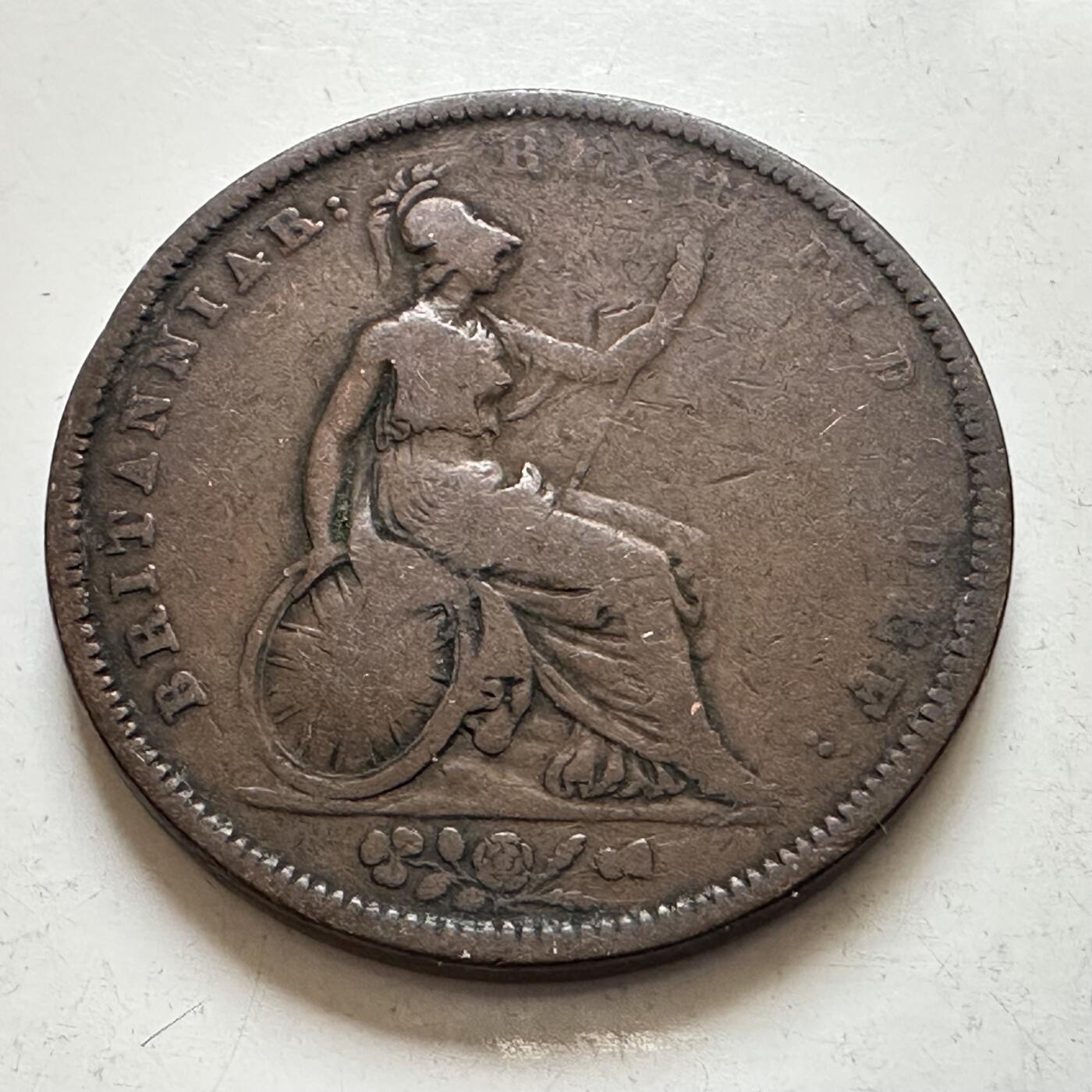 🌹外币初藏🌹🐯2026年第1场  每周二四六晚8️⃣点 接代拍 英国1831年威廉四世一便士 大铜币 a