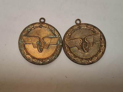 韵星假日拍卖第三十四期 -- Rimey Holidays Auction 34 - 民主德国邮政忠诚服务奖章铜级章头一组