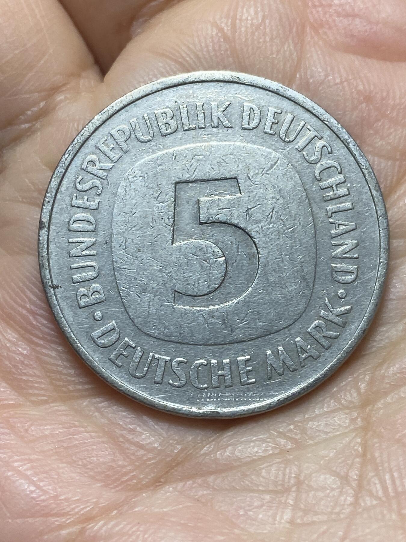 2026年第二场(总第一百七十一场）外国好品散币场(免佣金) 德国🇩🇪1975年5德国马克(G标，卡尔斯鲁厄造)