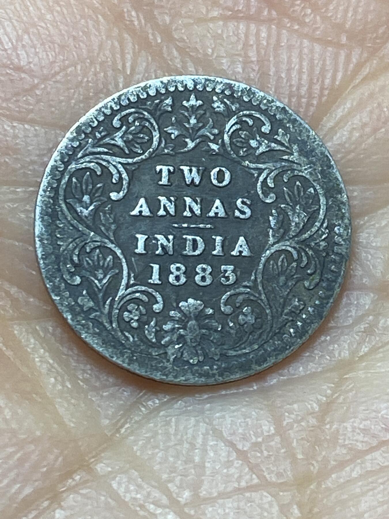 2026年第二场(总第一百七十一场）外国好品散币场(免佣金) 英属印度1883年2安娜银币(维多利亚女王中年带冠，917高银)