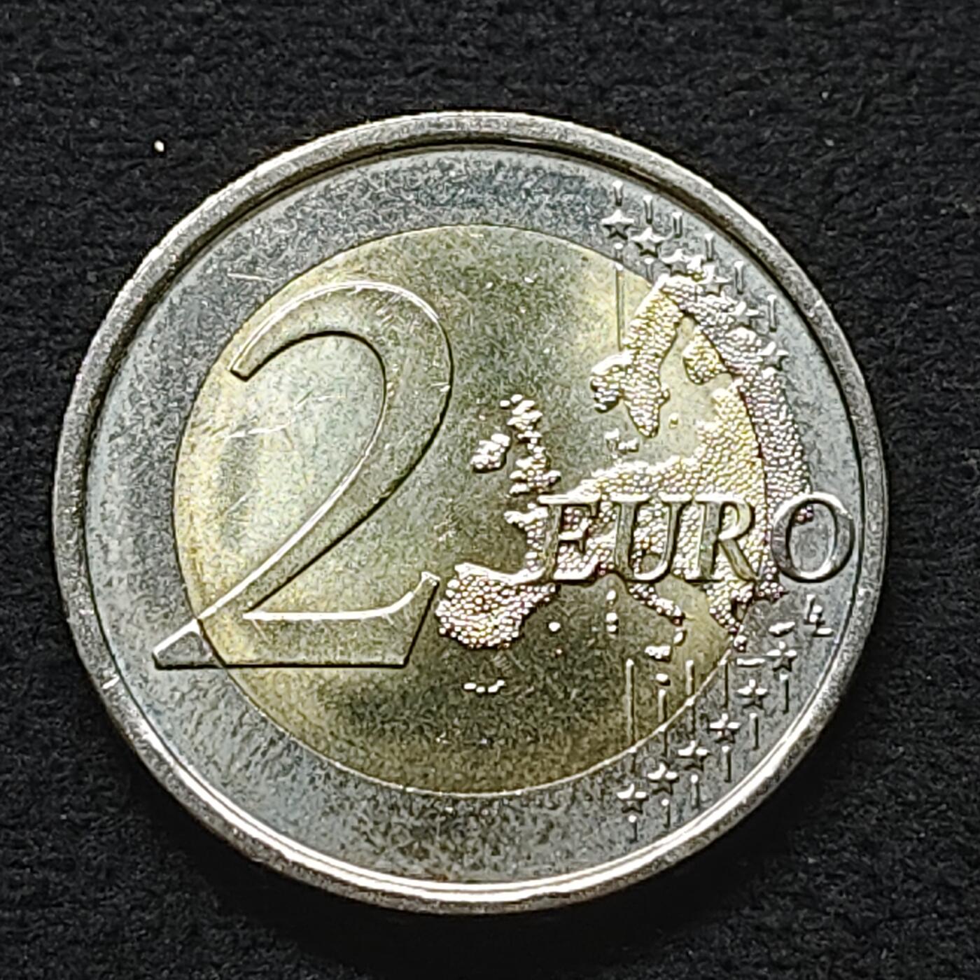 【全场包邮】纯粹捡漏拍490场（免费代拍第27场） 西班牙2014年2欧元世界遗产系列高迪的奎尔公园双色纪念币