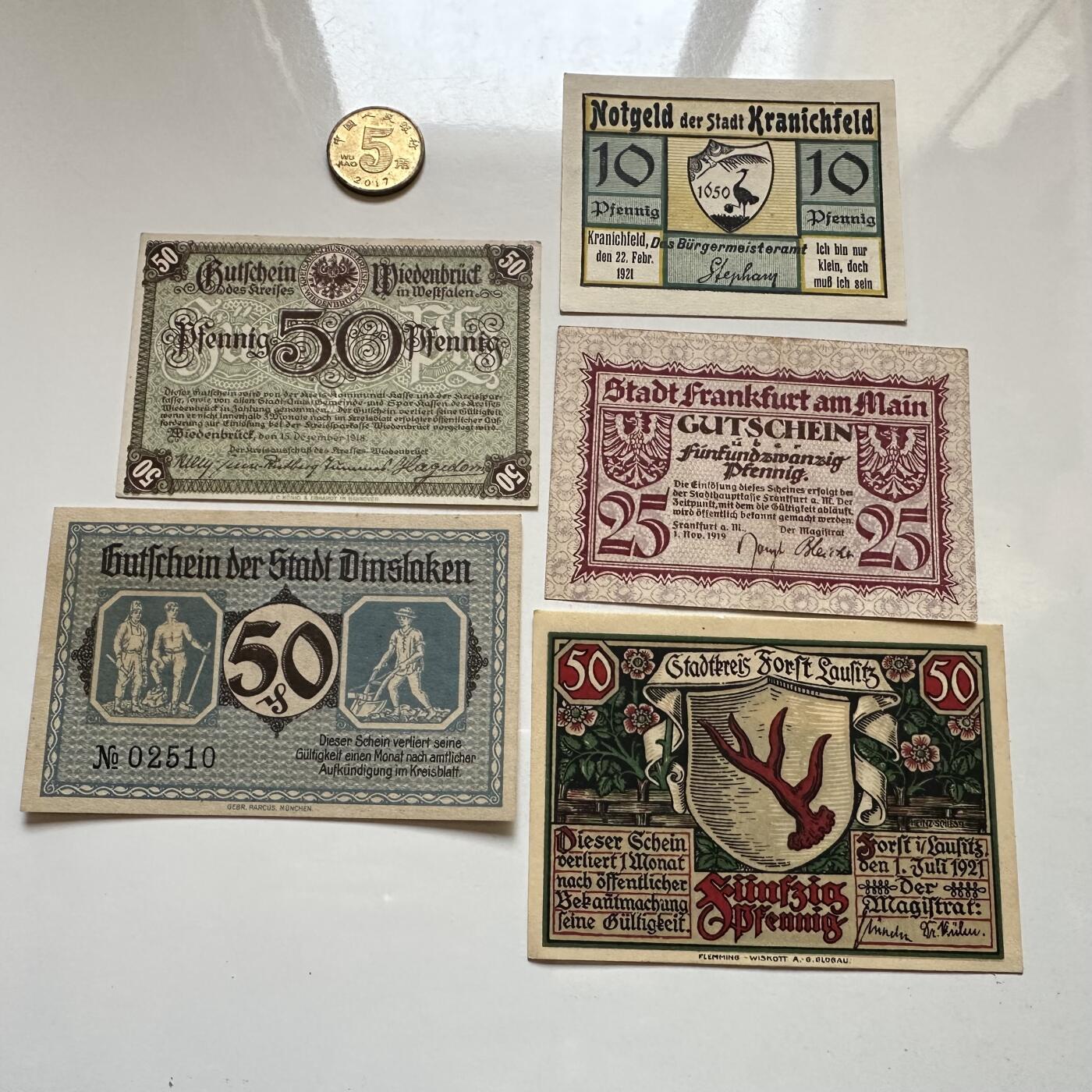 🌹外币初藏🌹🐯2026年第1场  每周二四六晚8️⃣点 接代拍 德国一战时期紧急币—10