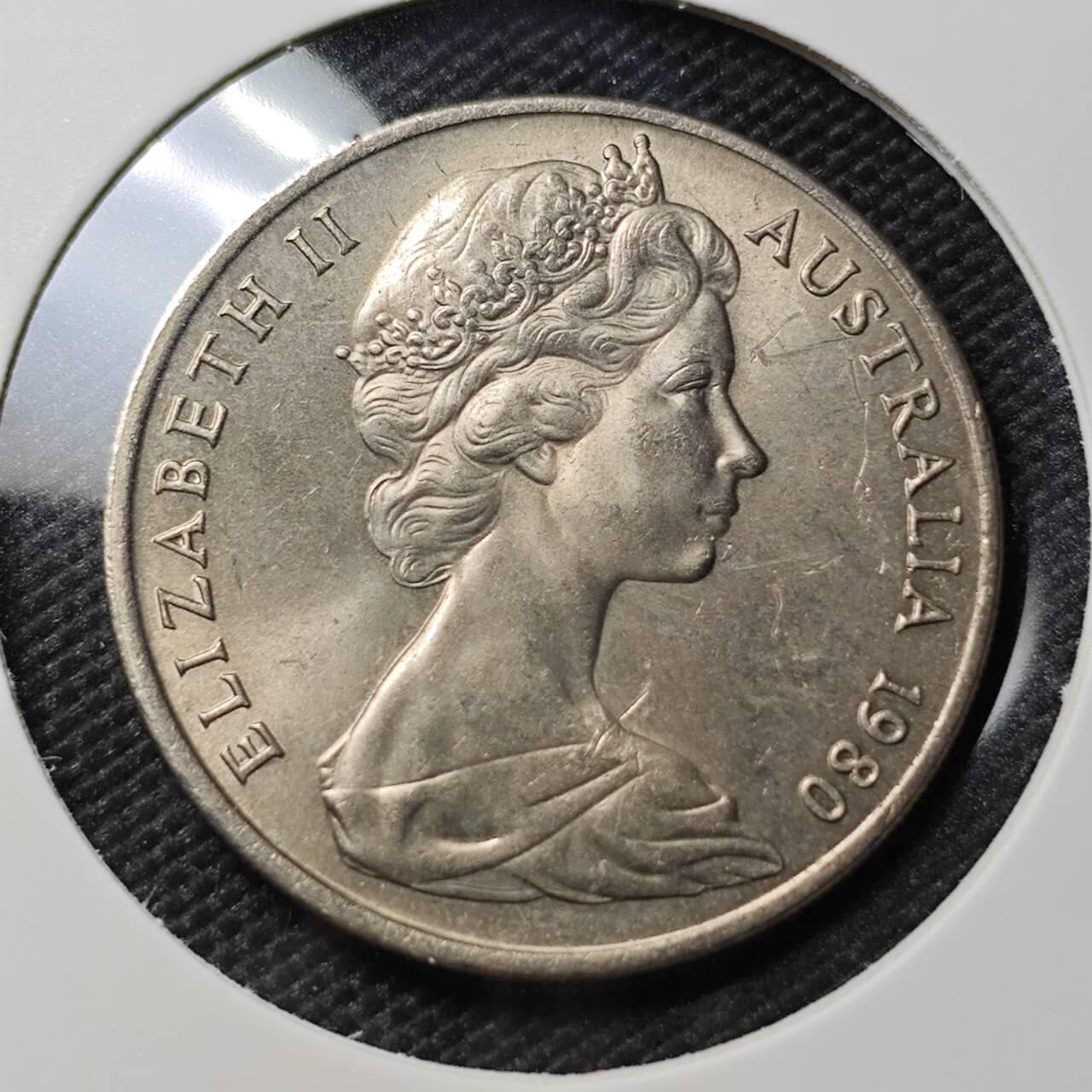 KK钱币收藏小铺 《套币 好品/批量散币专场》  2月预留时间 周末发货  1980澳大利亚20分 好品