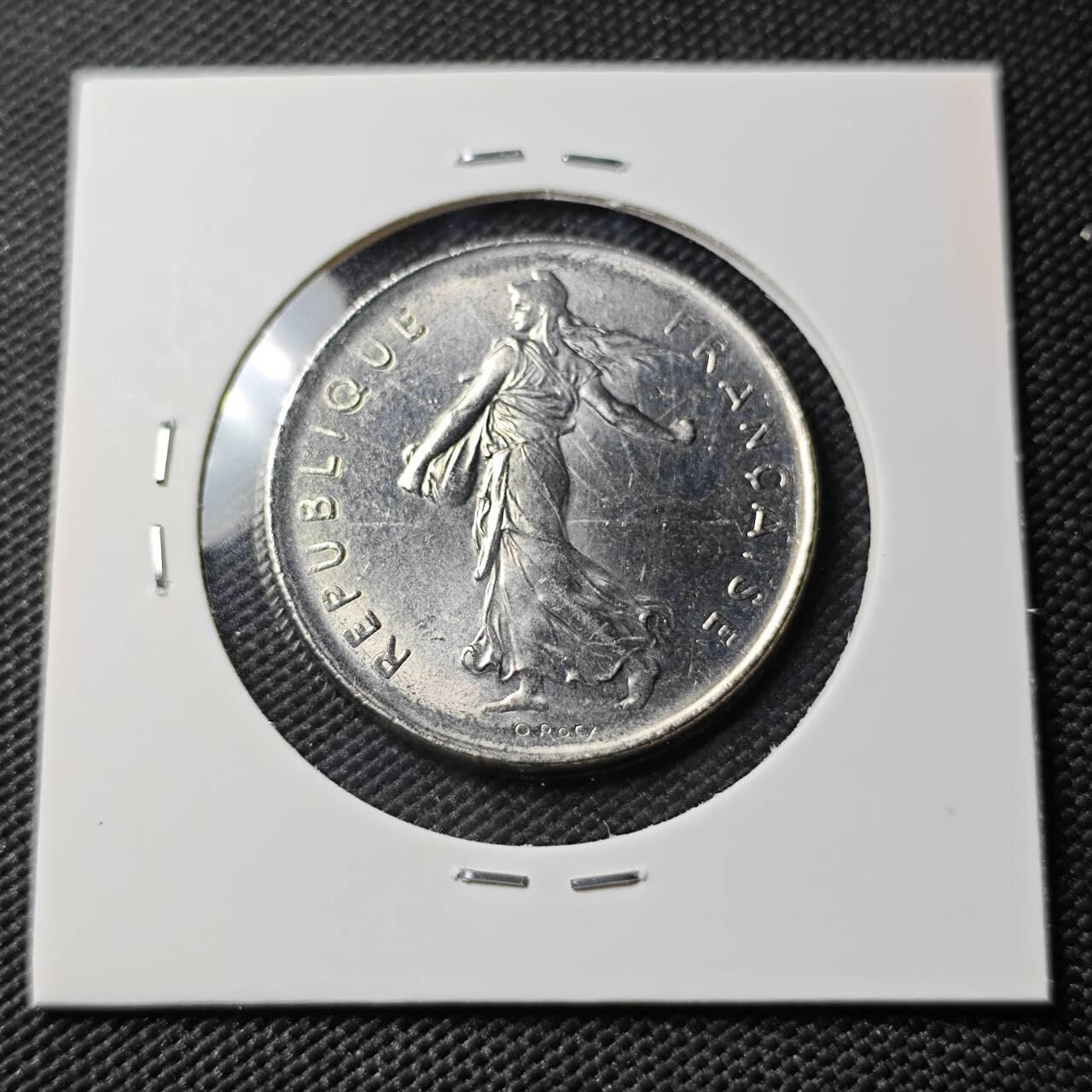 KK钱币收藏小铺 《套币 好品/批量散币专场》  2月预留时间 周末发货  1978法国5法郎 播种女神 好品