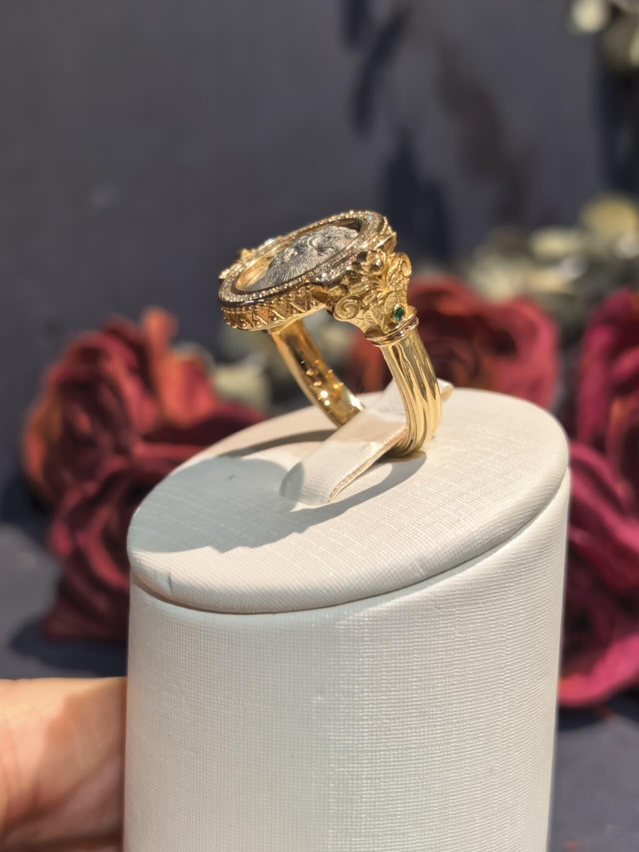 古希腊阿波罗古币戒指