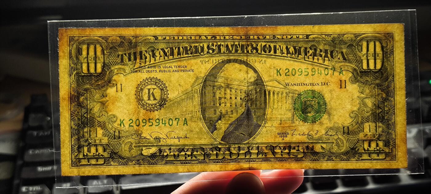 【日月同辉 第1场】元旦首场 无买家佣金 世界钱币 银币 1988年10美元