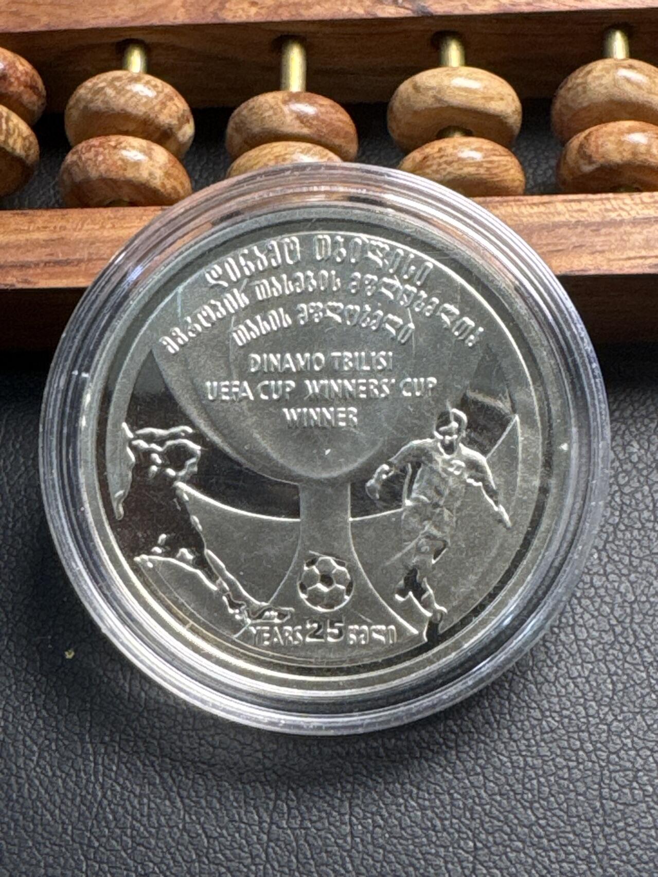 ❤️【币观天下】❤️ 第337期钱币拍卖- 2026.1.2周五晚上6点半场-长期征集拍品 格鲁吉亚 2006年 赢得欧洲优胜者杯25周年 2拉里精制纪念币