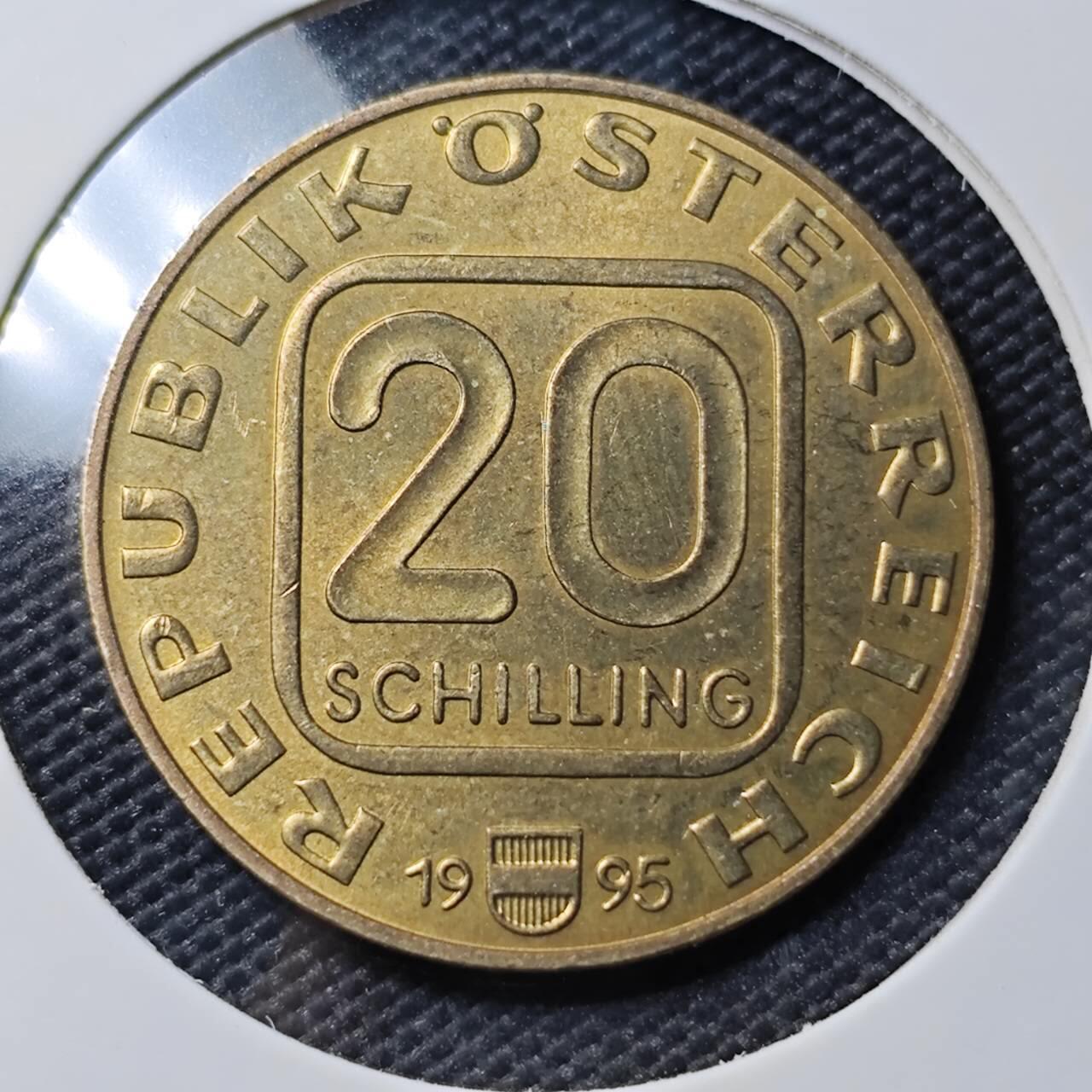 KK钱币收藏小铺 《套币 好品/批量散币专场》  2月预留时间 周末发货  1995奥地利20先令纪念币 好品
