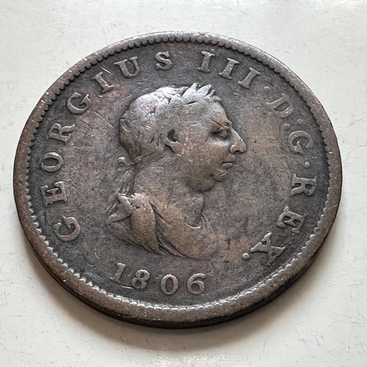 🌹外币初藏🌹🐯2026年第1场  每周二四六晚8️⃣点 接代拍 英国1806年乔治三世半便士