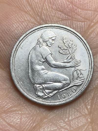 2026年第二场(总第一百七十一场）外国好品散币场(免佣金) - 德国🇩🇪1980年50芬尼(F标，斯图加特造，光边版)