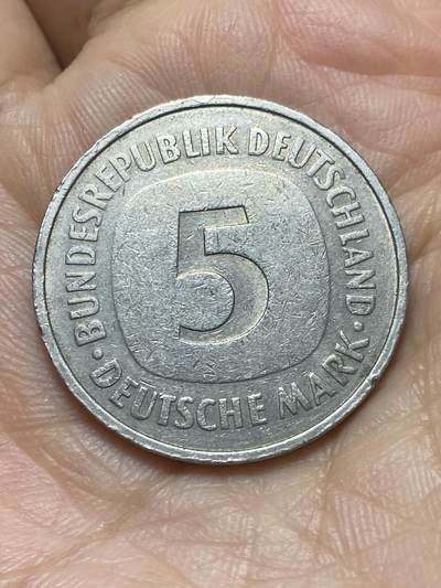 2026年第二场(总第一百七十一场）外国好品散币场(免佣金) - 德国🇩🇪1975年5德国马克(F标，斯图加特造)