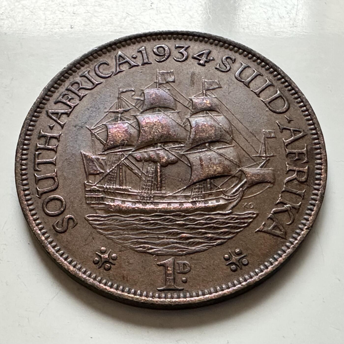 🌹外币初藏🌹🐯2026年第1场  每周二四六晚8️⃣点 接代拍 英属南非1934年一便士