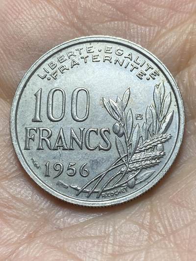 2026年第二场(总第一百七十一场）外国好品散币场(免佣金) - 法兰西第四共和国1956年100法郎(B标，博蒙莱罗热造)