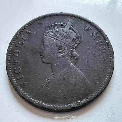 🌹外币初藏🌹🐯2026年第1场  每周二四六晚8️⃣点 接代拍 - 英属印度1877年1/2安娜