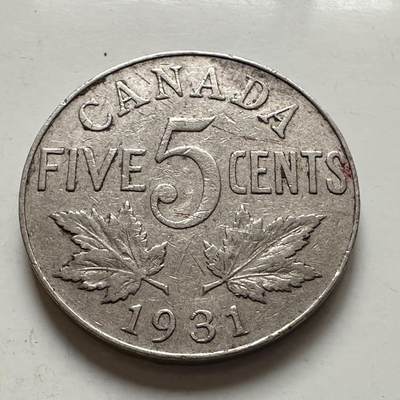 🌹外币初藏🌹🐯2026年第1场  每周二四六晚8️⃣点 接代拍 加拿大1931年五分