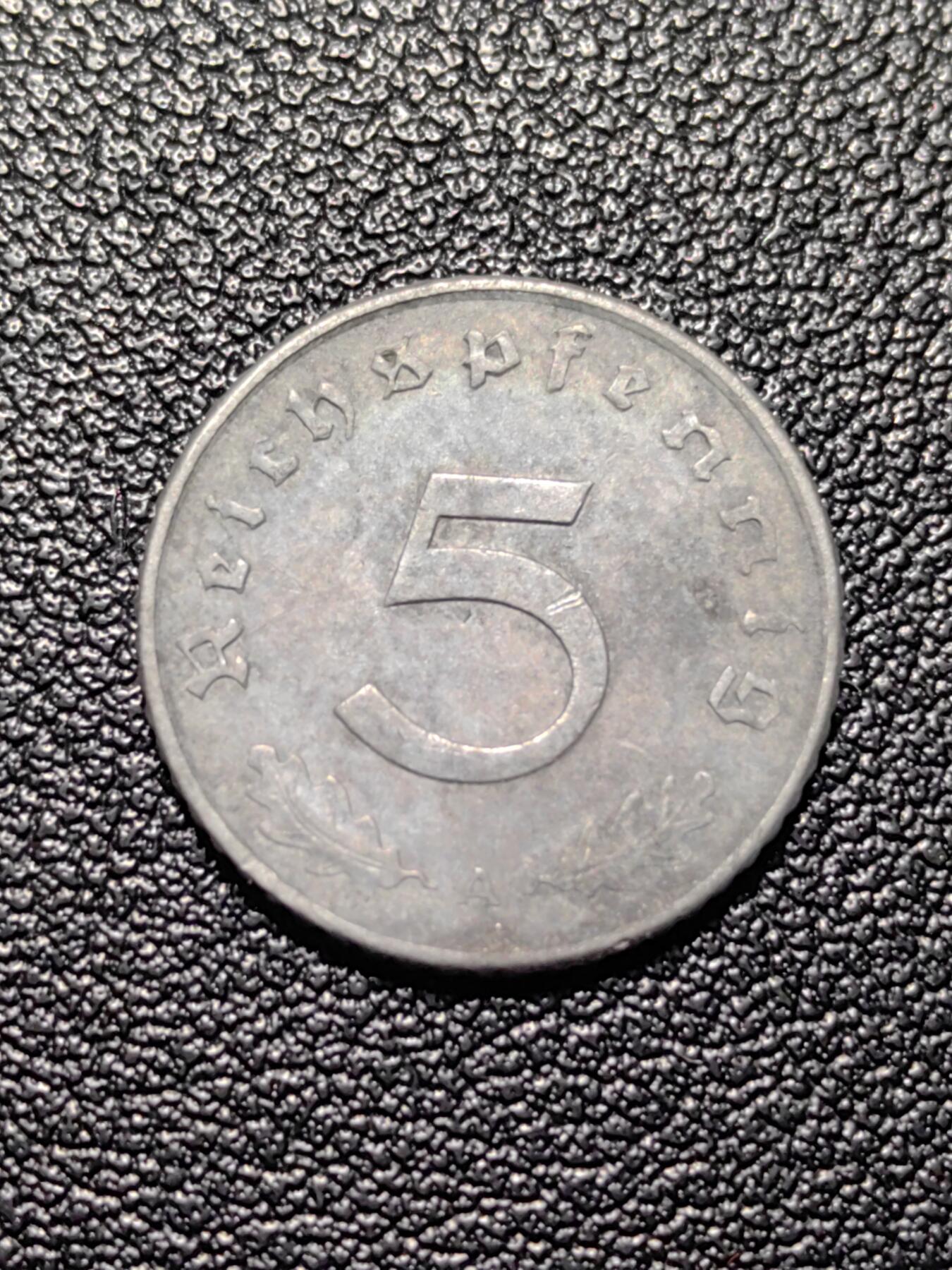 靖甫拍卖新拍第一场 德三5芬尼锌币1940