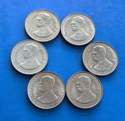 外国优质老铜币高银银币，周六九点倒数截拍，满百包邮，持续收拍 - 泰国纪念币6个