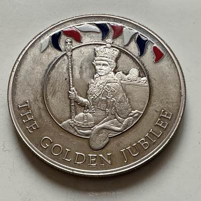 🌹外币初藏🌹🐯2026年第1场  每周二四六晚8️⃣点 接代拍 - 福克兰群岛2002年50便士克朗型纪念币