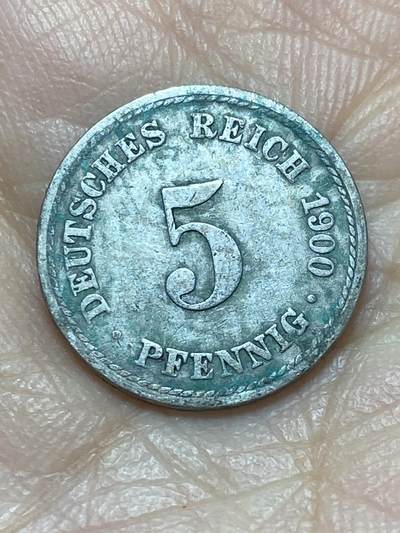 2026年第二场(总第一百七十一场）外国好品散币场(免佣金) - 德意志帝国1900年5芬尼(威廉二世时期，A标柏林造)