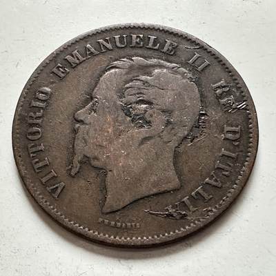 🌹外币初藏🌹🐯2026年第1场  每周二四六晚8️⃣点 接代拍 - 意大利1861年五分