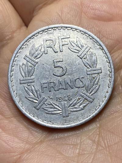 2026年第二场(总第一百七十一场）外国好品散币场(免佣金) - 法兰西第四共和国1948年5法郎(Open 9–开口9版)