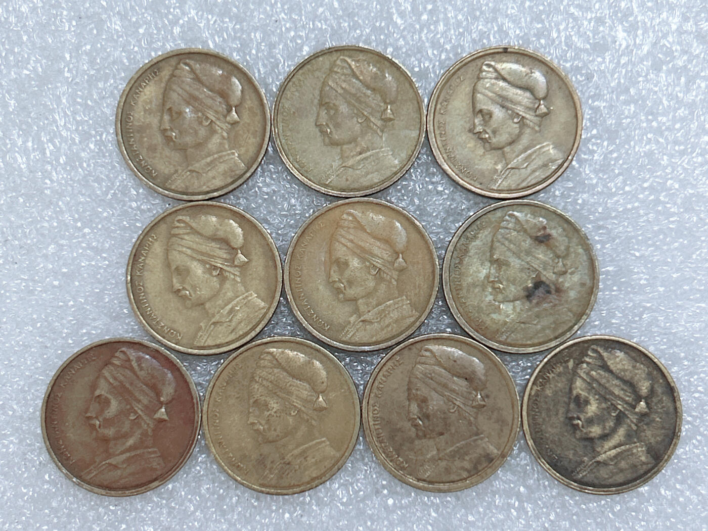 第一海外回流一元起拍收藏 散集专场  第285期 希腊1德拉马克铜币 10枚