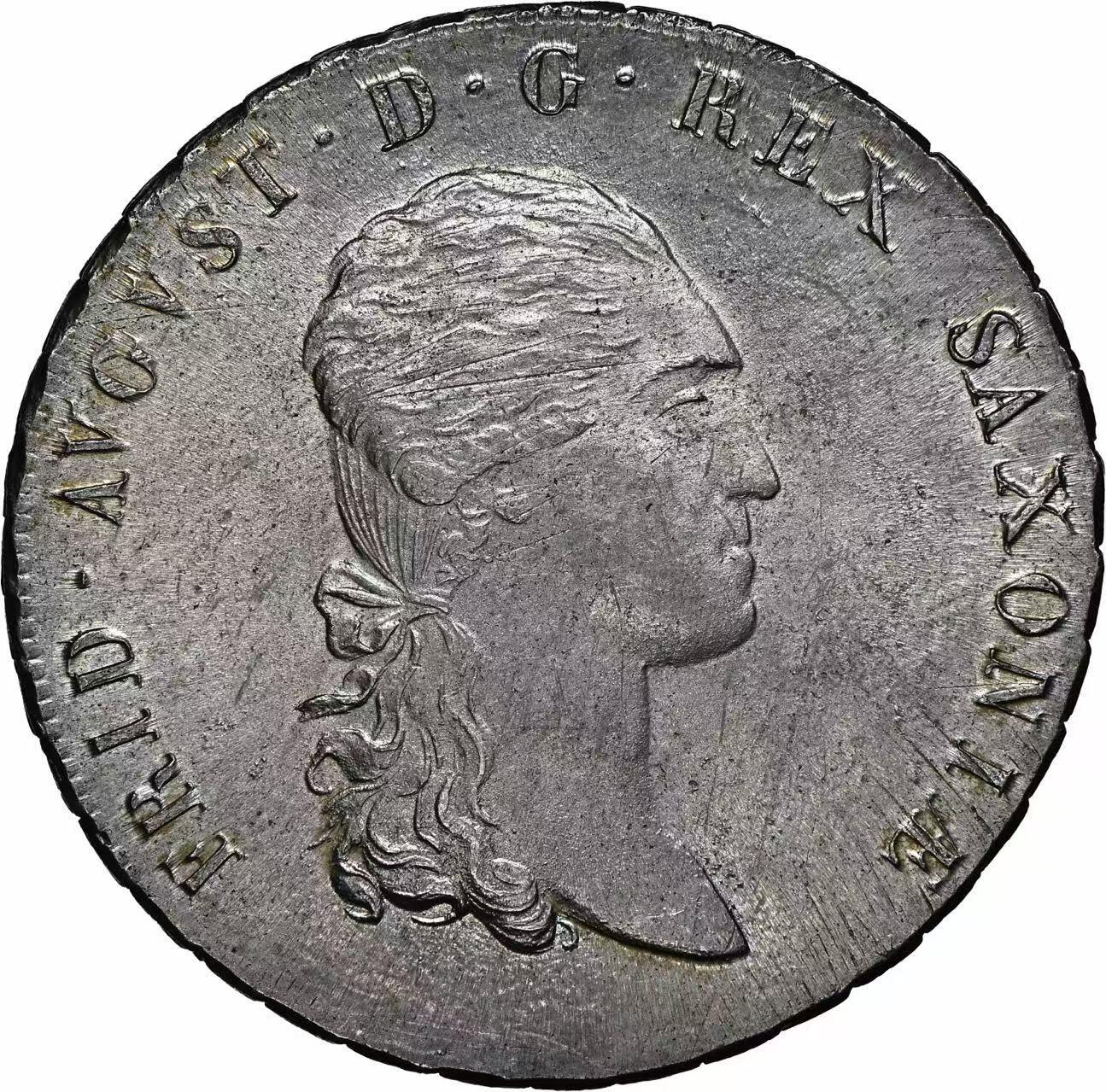 万国钱币拍卖第058期（万国新年大拍） NGC MS65 1810年德国萨克森奥古斯特皇冠大泰勒 经历200余年时光洗礼的BU级别大泰勒 NGC唯一冠军足以证明其难度 底板机铸纹清晰可见 原味青金色转光底板 一步到位的顶级收藏品质