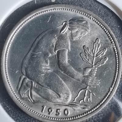 沼泽如烟--第948场 - 德国1950年50芬尼