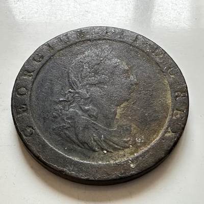 🌹外币初藏🌹🐯2026年第1场  每周二四六晚8️⃣点 接代拍 - 英国1797年乔治三世一便士 大车轮