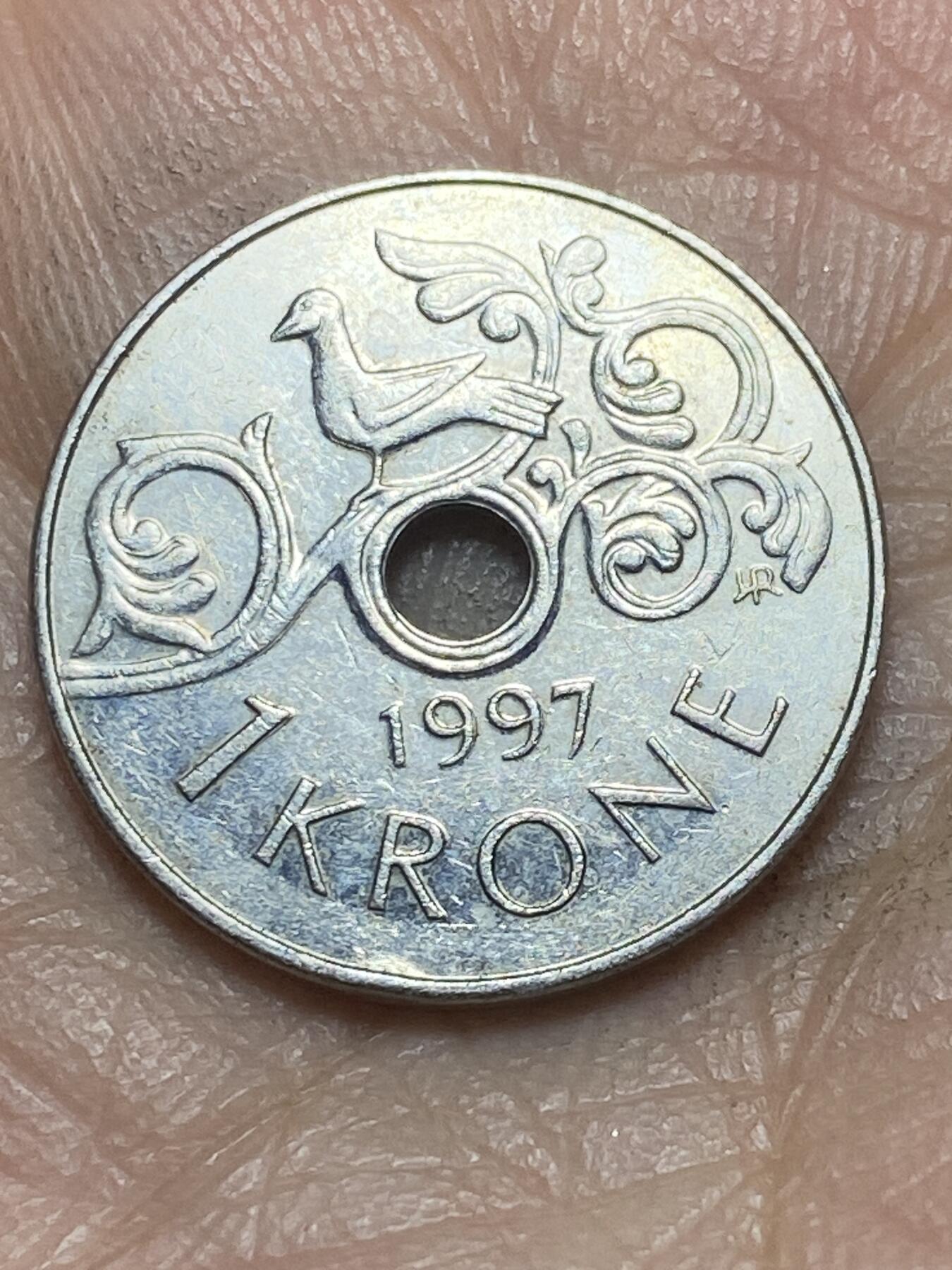 2026年第二场(总第一百七十一场）外国好品散币场(免佣金) 挪威🇳🇴1997年1克朗(哈拉尔五世时期)