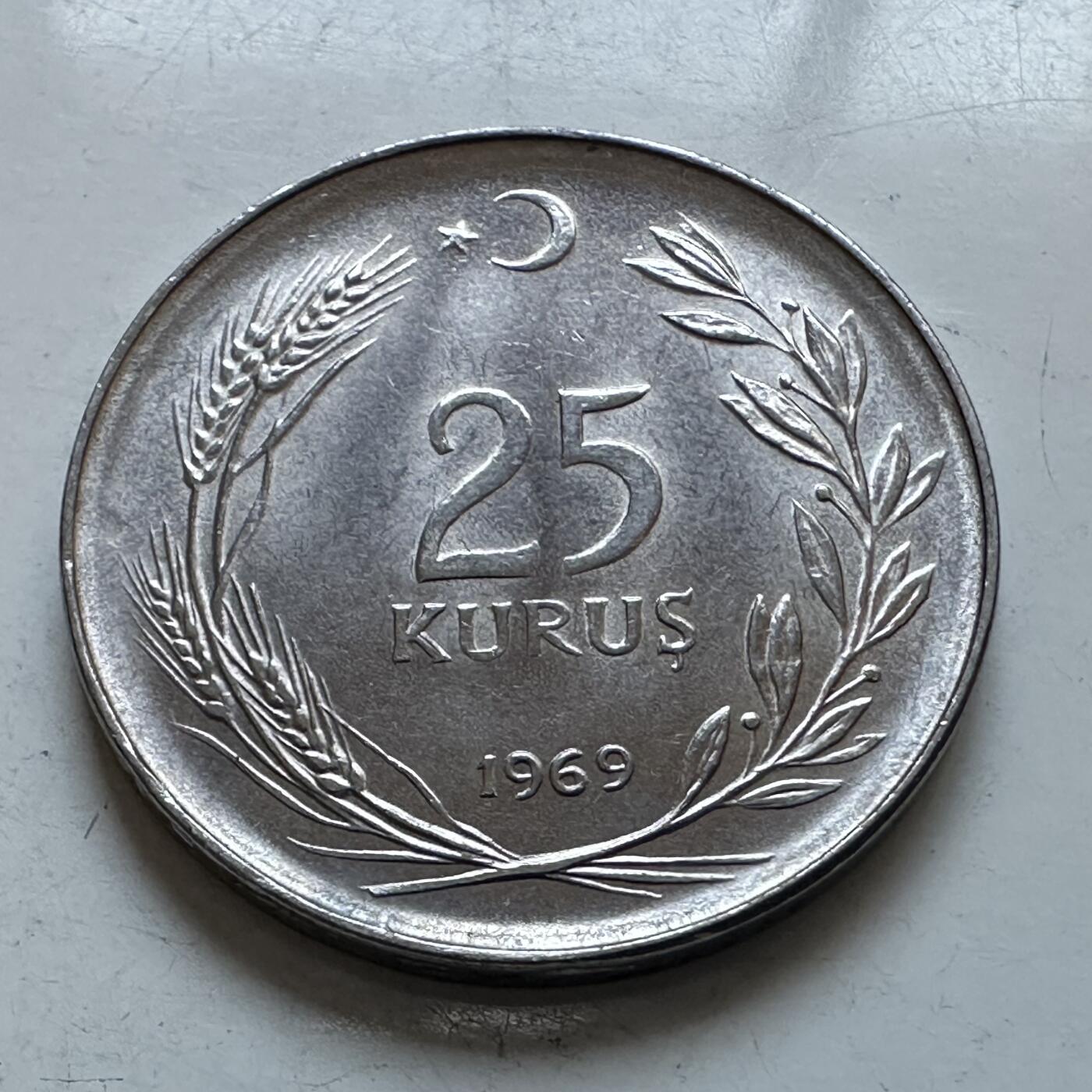 🌹外币初藏🌹🐯2026年第1场  每周二四六晚8️⃣点 接代拍 土耳其1969年25库鲁