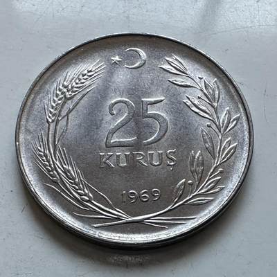 🌹外币初藏🌹🐯2026年第1场  每周二四六晚8️⃣点 接代拍 土耳其1969年25库鲁