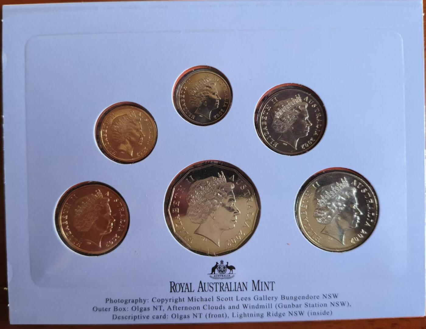 ❤️【币观天下】❤️ 第337期钱币拍卖- 2026.1.2周五晚上6点半场-长期征集拍品 澳大利亚2002年户外年MS 风车50分和户外年一元纪念币