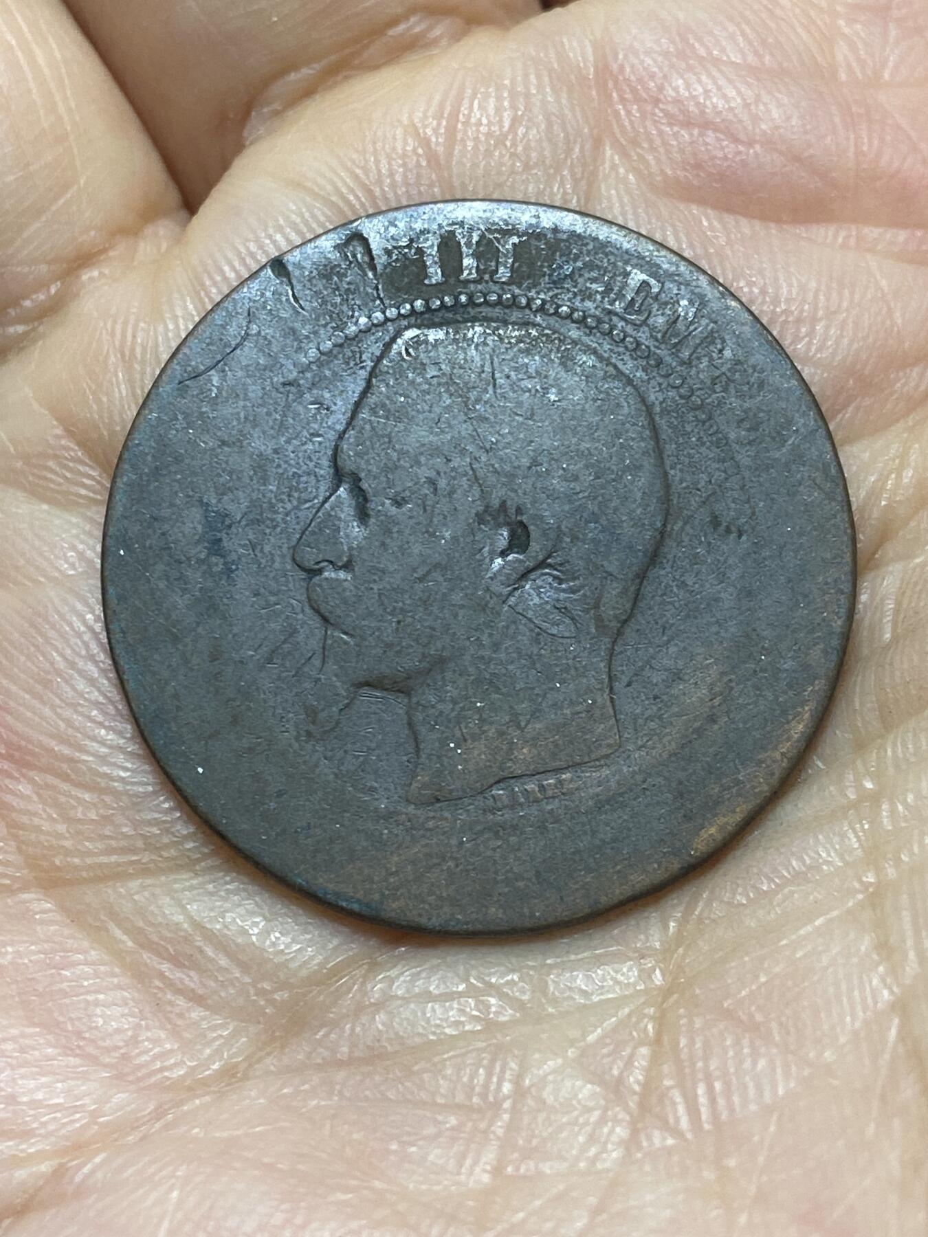 2026年第二场(总第一百七十一场）外国好品散币场(免佣金) 法兰西第二帝国10生丁(拿破仑三世第一版，W标里尔造)