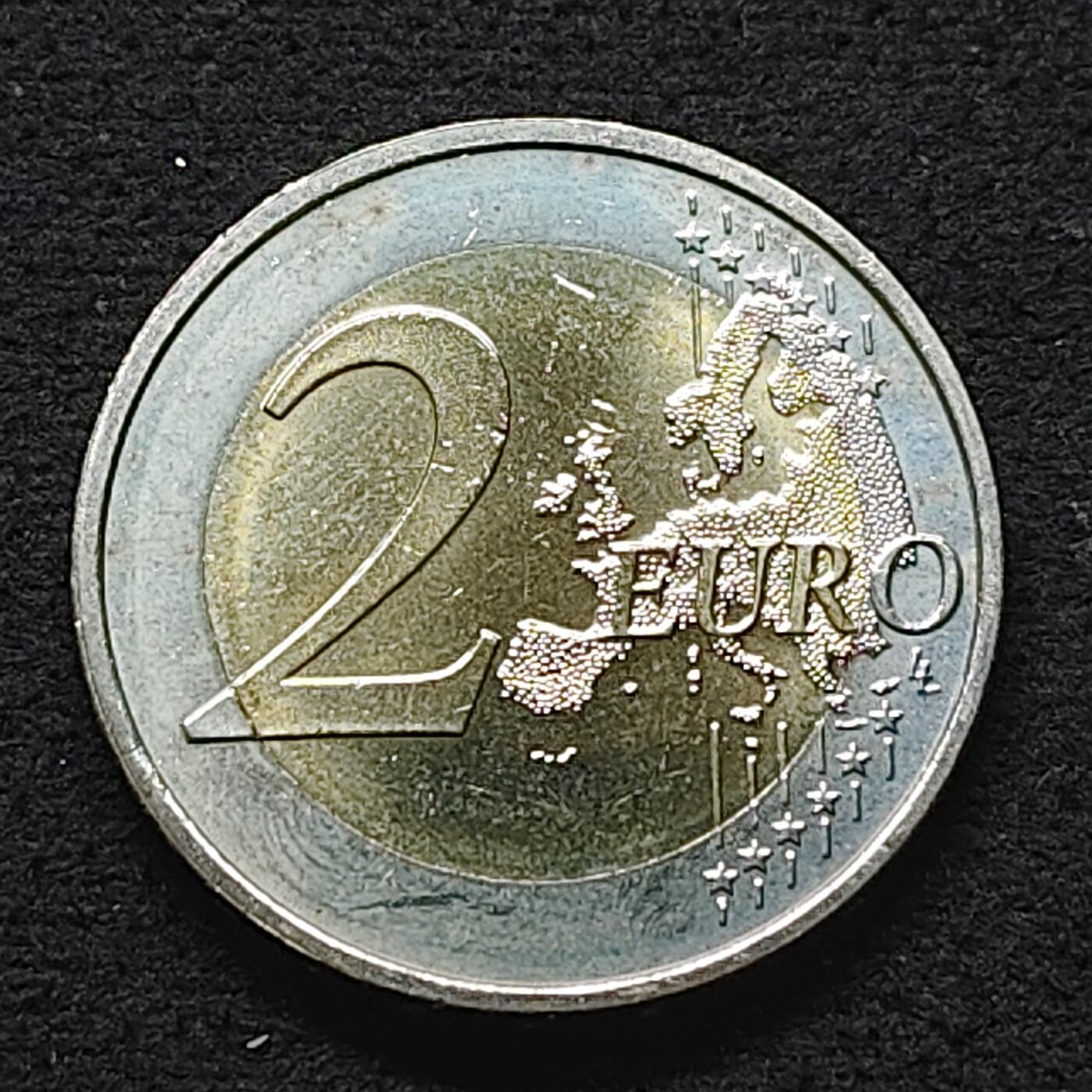 【全场包邮】纯粹捡漏拍490场（免费代拍第27场） 拉脱维亚2014年2欧元欧洲文化之都里加双色纪念币