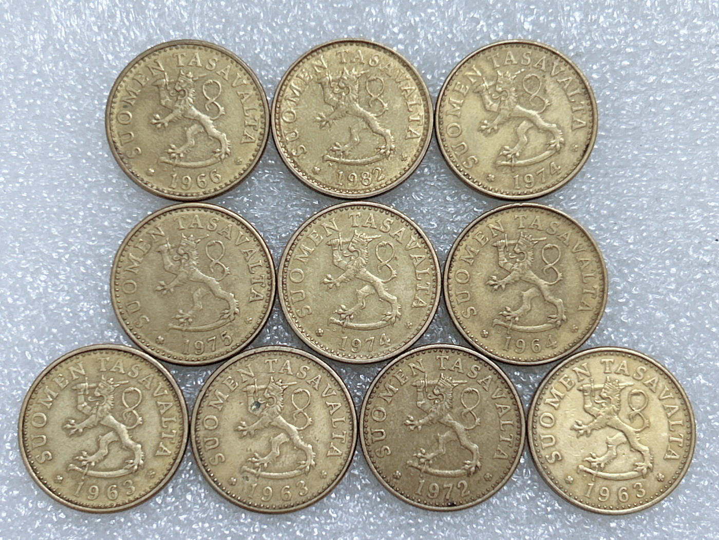 第一海外回流一元起拍收藏 散集专场  第285期 芬兰20芬尼硬币 10枚