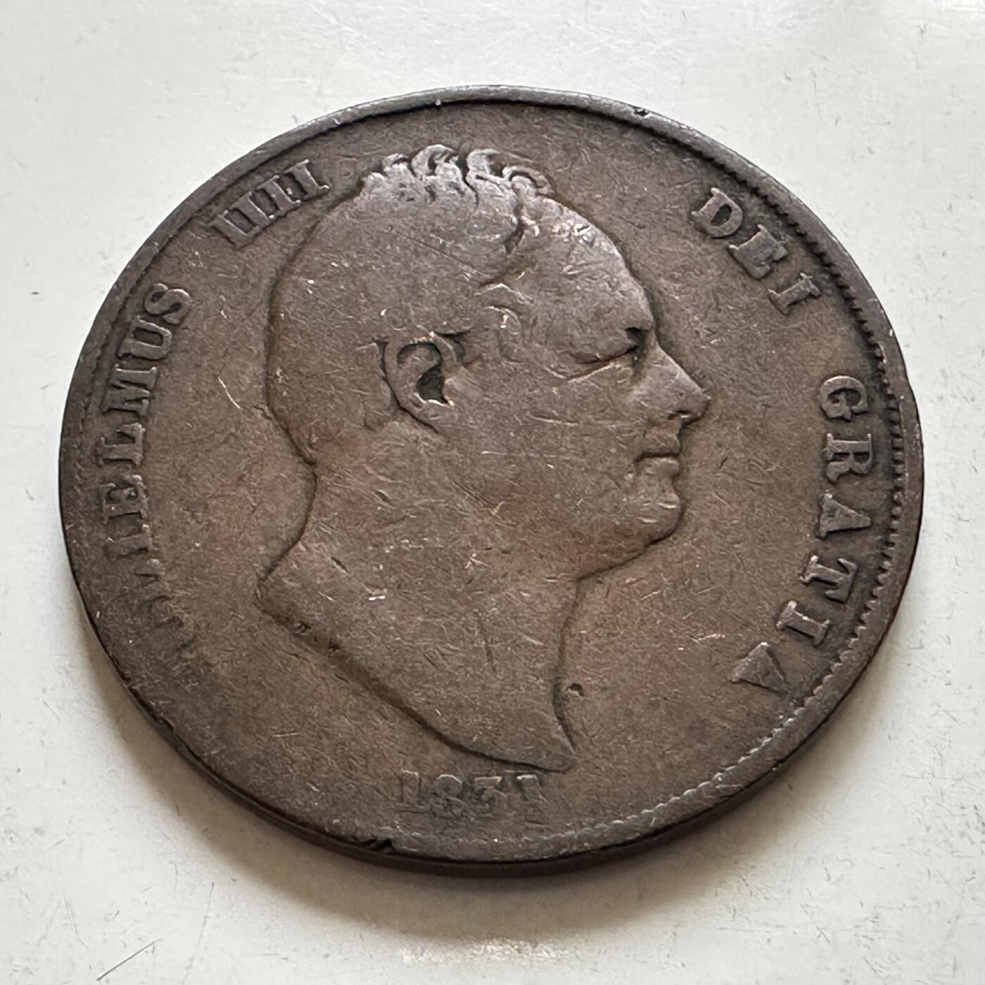 🌹外币初藏🌹🐯2026年第1场  每周二四六晚8️⃣点 接代拍 英国1831年威廉四世一便士 大铜币 a