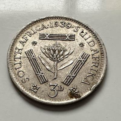 🌹外币初藏🌹🐯2026年第1场  每周二四六晚8️⃣点 接代拍 - 英属南非1939年三便士银币