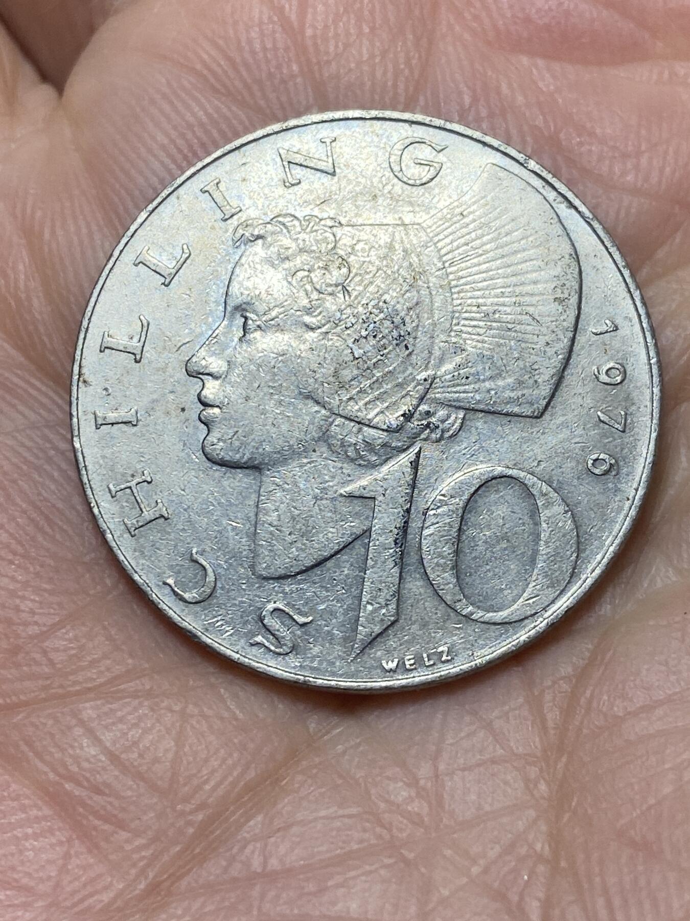 2026年第二场(总第一百七十一场）外国好品散币场(免佣金) 奥地利🇦🇹1976年10先令(二战后共和国时期第二版)